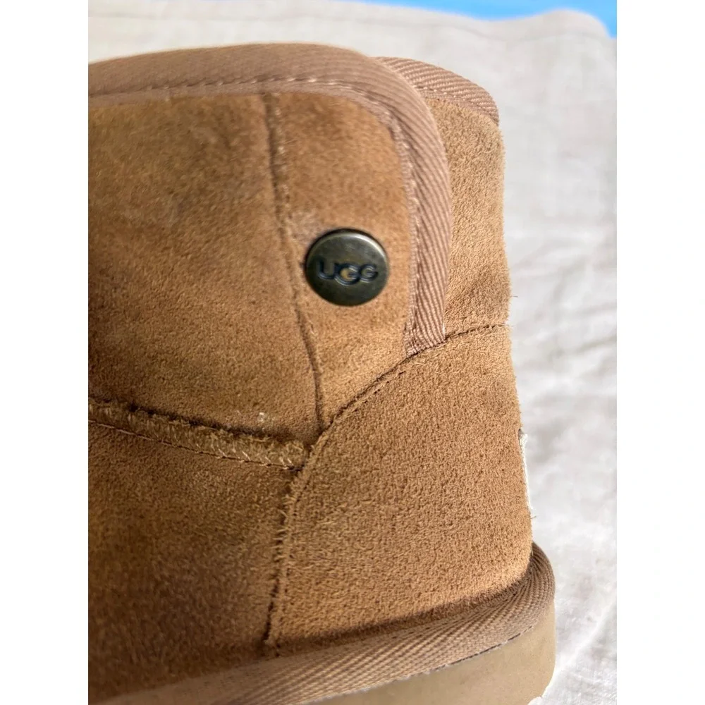 UGG Kids Classic Mini II Chestnut Brown Suede Sheepskin Boots Size‎ 13 111889K